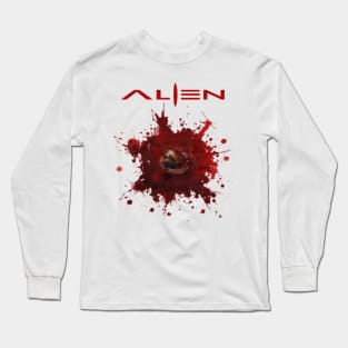 Red Alien Xenomorph Long Sleeve T-Shirt